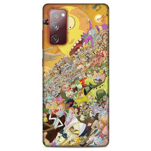 Samsung Galaxy S20 Fe Uyumlu Kılıf Rick And Morty (37) Silicone Cover Slick Morty