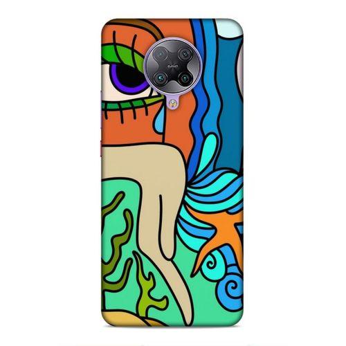 Xiaomi Poco F2 Pro Uyumlu Kılıf Face'X 10 Full Koruma Kılıfı Mor Göz