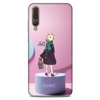 Huawei P20 Pro Kılıf FunnyMaX (8) Baskılı Kılıf Pembe Mavi