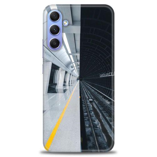 Samsung Galaxy A24 Kılıf HD Baskılı Kılıf - Metro Station + Tam Ekran Koruyucu