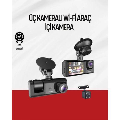 170° Geniş Açı Ön-arka-iç Kamera Seti – Tam Kapsamlı Araç Güvenliği