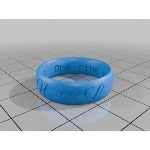 HAL 9000 İşlemeli Yüzük 3D Baskı (Bu ürün Sadece Plastik parçadır - Almadan Önce Soru Sorabilirsiniz)