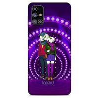 Samsung Galaxy M31s Kılıf FunnyMaX (33) Hybrid Kılıf Mor Tavşan