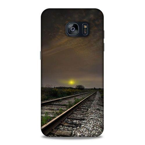 Lopard Samsung Galaxy S7 Edge Uyumlu Kılıf Gece'S (33) Hybrid Kılıf Demiryolu