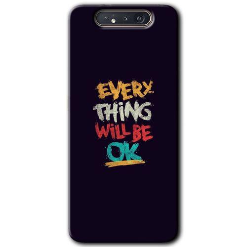 Potkal Hediye Fabrikası Samsung Galaxy A80 HD Baskılı Kılıf + 9D Tam Ekran Koruyucu - Everything