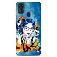 Lopard Samsung Galaxy M21 Uyumlu Kılıf Sürreal Yüzler ♀ (27) Tasarımlı Kılıf Baskılı