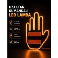 Led Işık El İşareti Araç Camı İçin Uzaktan Kumandalı