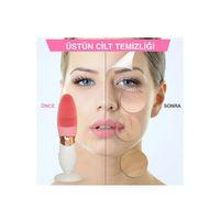 Derin Gözenek Temizliği İçin İnce Kaba Silikon Uçlu Elektrikli Yüz Temizleme Fırçası