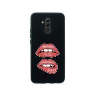 Huawei Mate 20 Lite Hello Kiss Premium Silikonlu Siyah Telefon Kılıfı