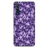 Huawei P Smart S 2020 Uyumlu Kılıf Mor Delisi (22) Tam Koruma Kılıfı Benekli