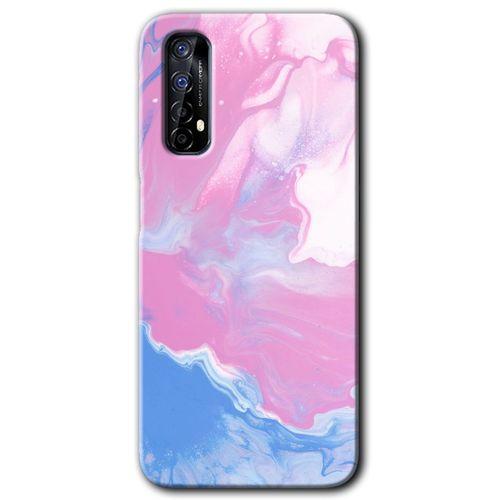 Potkal Hediye Fabrikası Realme 7 Kılıf HD Desen Baskılı Arka Kapak - Liquid Lekeler Art