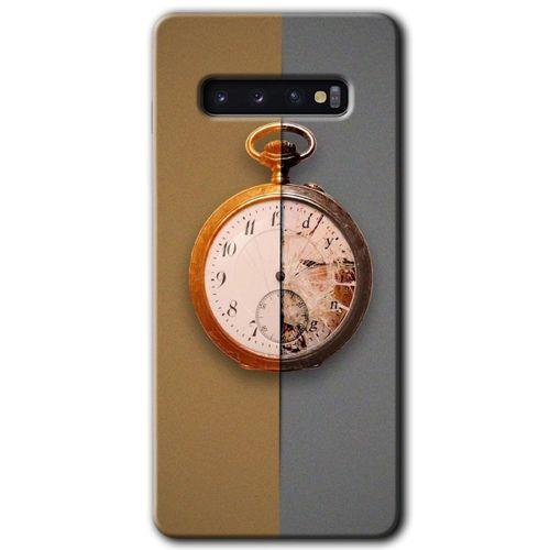Potkal Hediye Fabrikası Samsung Galaxy S10 HD Baskılı Kılıf + 9D Tam Ekran Koruyucu - Clocks Artwork