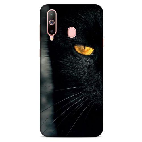 Lopard Samsung Galaxy A60 Uyumlu Kılıf Kediler (42) Rugged Armor Kılıf Siyah Kedi
