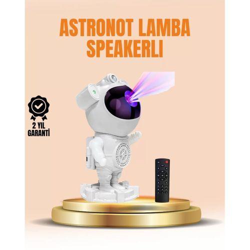 Bluetooth Ve Dahili Ses Özellikli Astronot Projeksiyon Lambası