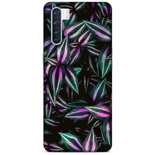 Lopard Oppo A91 Uyumlu Kılıf Bahar (28) Arka Kapak Pembe Yeşil