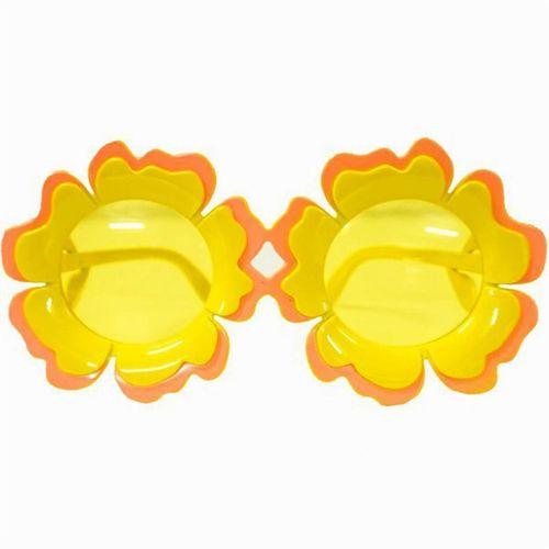Papatya Şekilli Turuncu Sarı Hawaii Parti Gözlüğü