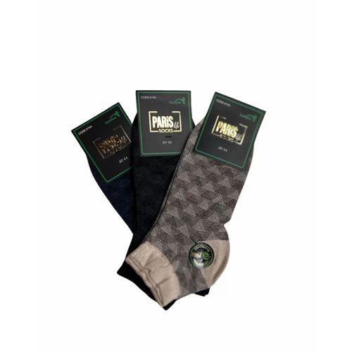 Paris Bambu Desenli Kısa Konçlu Erkek Patik Çorap 10 Adet