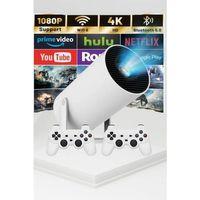 Taşınabilir Android Projeksiyon Ayaklı Çift Kollu 4k Çözünürlüklü Sinema Projeksiyonu