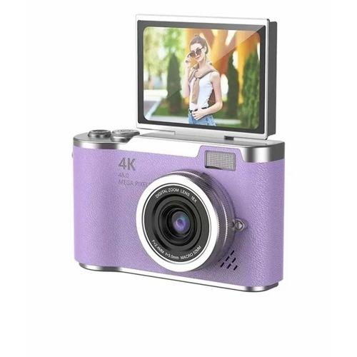 4k Dijital Retro Video Kamera 48mp 18x Zoom Flaşlı (32gb) Kart Dijital Vlog Fotoğraf Makinesi Türkçe