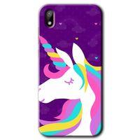 Huawei Y5 2019 HD Baskılı Kılıf + 9D Tam Ekran Koruyucu - Unicorn Sleep