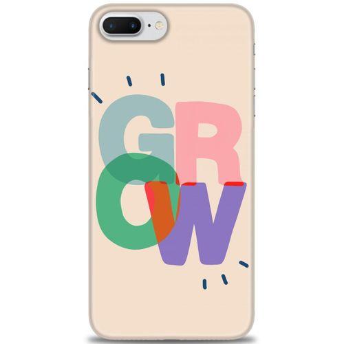 iPhone 8 Plus Kılıf HD Baskılı Kılıf - Grow + Tam Ekran Koruyucu