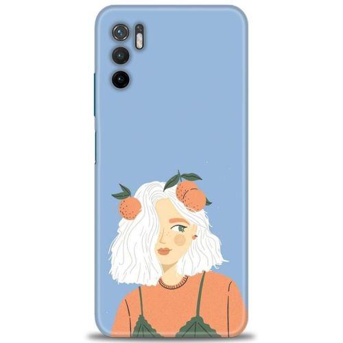 Xiaomi Redmi Note 10 5G Kılıf HD Baskılı Kılıf - Beyaz Saçlı Kız + Tam Ekran Koruyucu