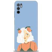 Xiaomi Redmi Note 10 5G Kılıf HD Baskılı Kılıf - Beyaz Saçlı Kız + Tam Ekran Koruyucu