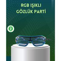 Işıklı Led Gözlük Parti Konser Ve Etkinlik Aksesuarı