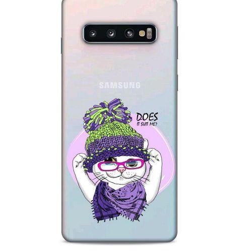 Zoologix (92) Samsung Galaxy S10 Şeffaf Kılıf Silikon Desenli