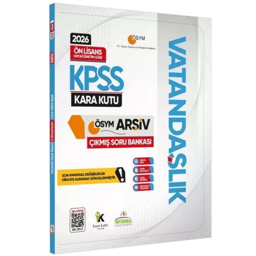 2026 KPSS Önlisans Tarih Coğrafya Vatandaşlık Kara Kutu Soru Bankası ve Manifesto Deneme 6lı Set