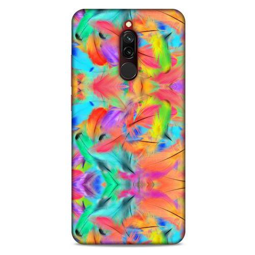 Xiaomi Redmi 8 Kılıf Desenli Özel Seri Tüyler (32) Soft Silikon Kılıf