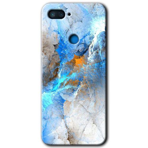 Xiaomi Mi 8 Lite Kılıf HD Desen Baskılı Arka Kapak - Mavi Buzul