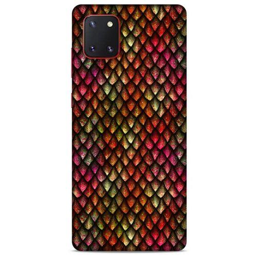 Samsung Galaxy Note 10 Lite Kılıf Dragons (8) Baskılı Kılıf Ejderha Deri Pembe