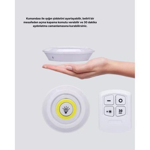 Uzaktan Kumandalı 3’lü Ayarlanabilir Spot Led Işık Seti