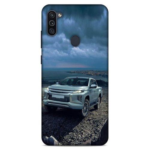 Lopard Samsung Galaxy M11 Uyumlu Kılıf PickUpX (37) Silicone Cover Açık Mavi