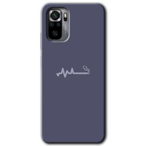 Xiaomi Redmi Note 10 Kılıf HD Desen Baskılı Arka Kapak + Temperli Cam - Sigara Zararlıdır