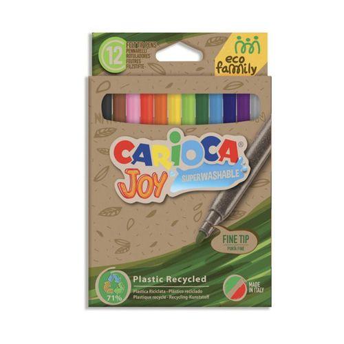 Carioca Carioca Ecofamıly Joy Süper Yıkanabilir Keçeli Boya Kalemi 12li