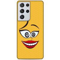 Lopard Samsung Galaxy S21 Ultra Uyumlu Kılıf Emojix (79) Arka Koruma Kılıfı
