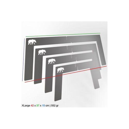 Kamp Ayısı® Bushcraft OX+™: XLarge Katlanır Ateş Üzeri Metal Kamp Izgarası - Su Geçirmez Taşıma Çantalı