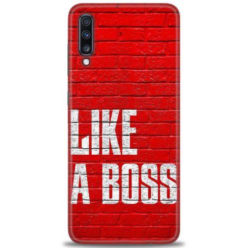 Samsung Galaxy A70 Kılıf HD Baskılı Kılıf - Like a Boss + Tam Ekran Koruyucu