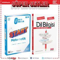 ÜçDörtBeş Yayınları 0 Dan Başla Start Matematik ve AKM Dil Bilgisi Soru Bankası Seti 2 Kitap