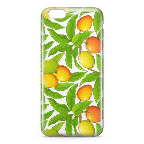 Apple iPhone 6 6s Kılıf Mango Çiçekleri Arka Kapak Koruma Desenli Full Koruyucu