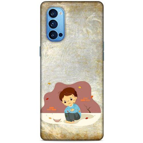 Oppo Reno 4 Pro Kılıf Depresyon (10) Full Koruma Kılıfı Yeşil Turuncu