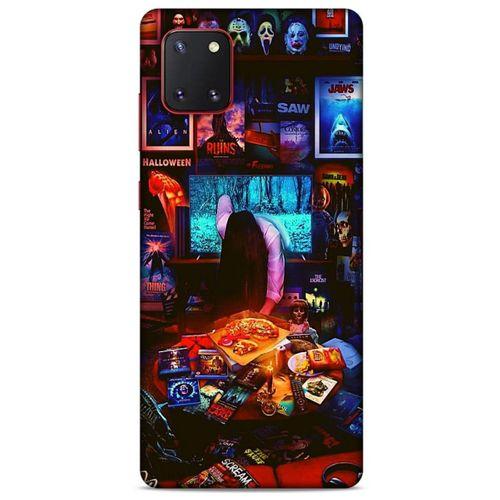 Retro (30) Desen Silicone Case Renkli Samsung Galaxy Note 10 Lite Kılıf