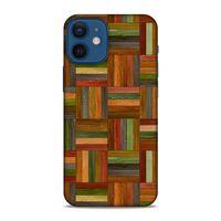 Lopard Apple iPhone 12 Mini Uyumlu Kılıf Wood'X (21) Koruyucu Kapak Baskılı