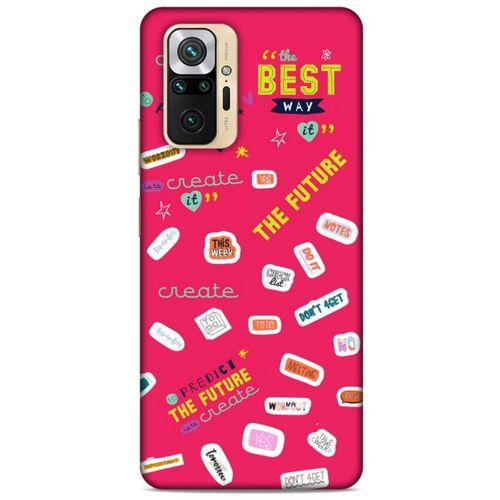 Xiaomi Redmi Note 10 Pro Uyumlu Kılıf Pembe Delisi (44) Tough Armor Kılıf Writing
