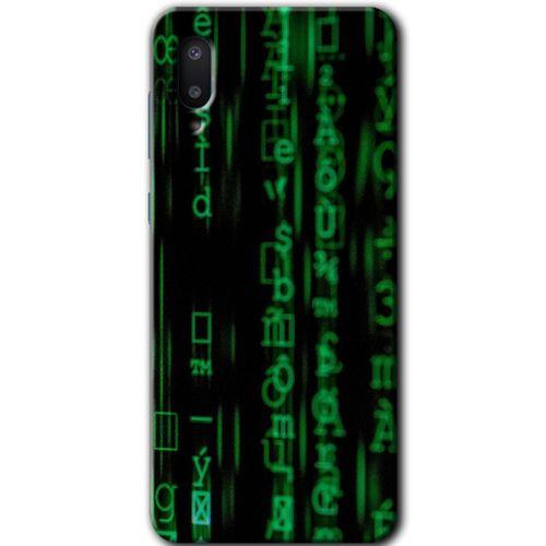 Potkal Hediye Fabrikası Samsung Galaxy A02 Kılıf HD Desen Baskılı Arka Kapak - Matrix