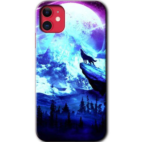 iPhone 11 Kılıf HD Desen Baskılı Arka Kapak - Mega Kurt