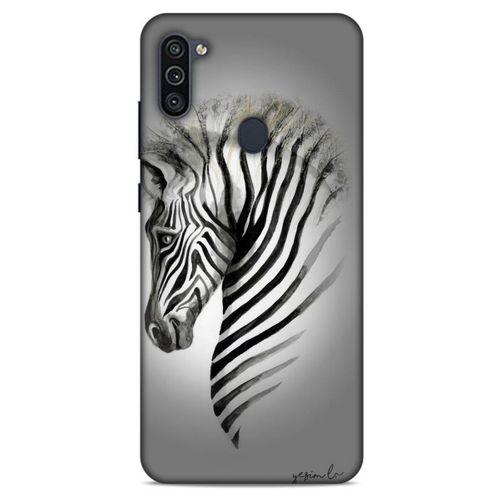 Y.Liva-2020 (Zebra) Samsung Galaxy M11 Kılıf Silikon Kapak Desenli