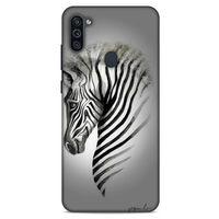 Y.Liva-2020 (Zebra) Samsung Galaxy M11 Kılıf Silikon Kapak Desenli